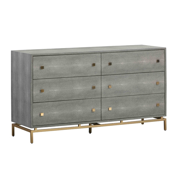 Pesce Shagreen 6 Drawer Dresser