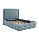 Briella Bluestone Velvet Bed in Full