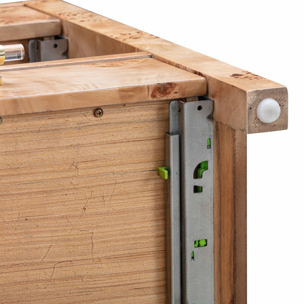 Brandyss Natural Burl Nightstand Natural TOV-B54189