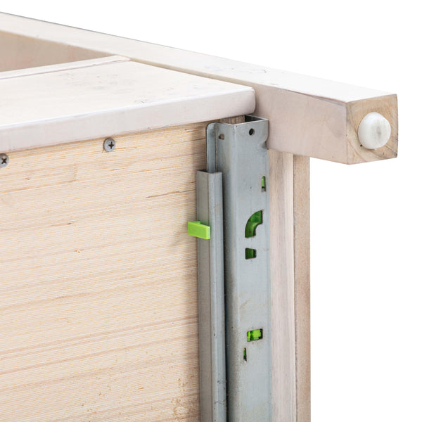 Brandyss White Burl Nightstand White TOV-B54190