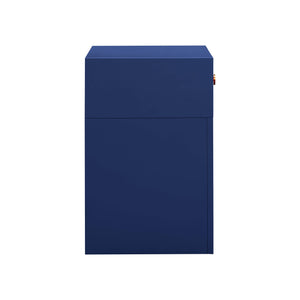 TOV Furniture Suzie & Rattan Nightstand Navy 26"W x 15"D x 23"H