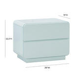 TOV Furniture Sagura Nightstand Blue 28"W x 19"D x 22.2"H