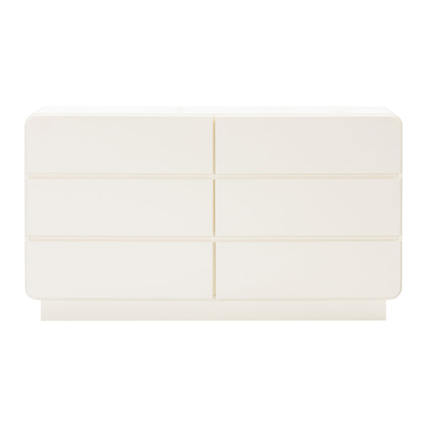 TOV Furniture Sagura 6-Drawer Dresser Cream 56"W x 18"D x 31.6"H