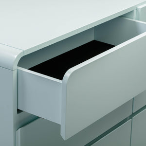 TOV Furniture Sagura 6-Drawer Dresser Blue 56"W x 18"D x 31.6"H