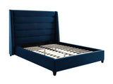 Koah Navy Velvet Bed in King