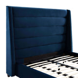 Koah Navy Velvet Bed in King