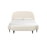 TOV Furniture Denise Boucle Bed in King Cream 