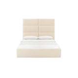 TOV Furniture Eliana Velvet King Bed Cream 