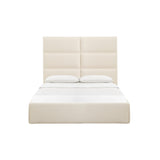 TOV Furniture Eliana Boucle King Bed Cream 