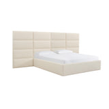 TOV Furniture Eliana Boucle King Bed Cream 