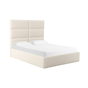 TOV Furniture Eliana Boucle Queen Bed Cream 