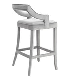 Tiffany Velvet Counter Stool Grey TOV-BS20