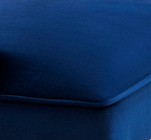 Tiffany Navy Velvet Counter Stool