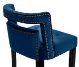 Hart Navy Velvet Bar Stool