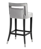 Hart Velvet Bar Stool Grey TOV-BS25