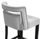 Hart Velvet Bar Stool Grey TOV-BS25