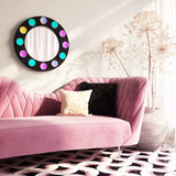 Eva Blush Velvet Sofa