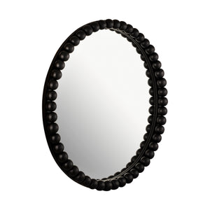 Baria Black Wooden Mirror