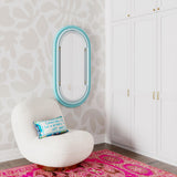 Neon Wall Mirror in Blue