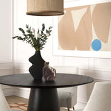 TOV Furniture Pika Vase - Medium Grey Marble 3"W x 5.5"D x 8.5"H