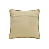 TOV Furniture Blank Mind White Square Accent Pillow Natural,White 16.9"W x 4.9"D x 16.9"H