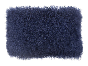 Tibetan Sheep Long Blue Pillow