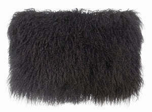 Tibetan Sheep Dark Grey Long Pillow