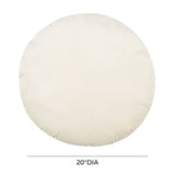 Potter 20" Cream Velvet Pillow