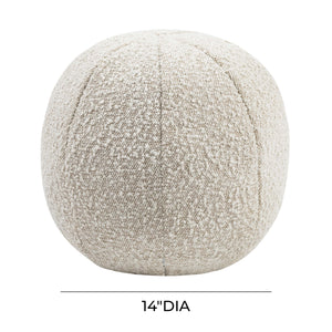 Boba 14" Beige Boucle Pillow