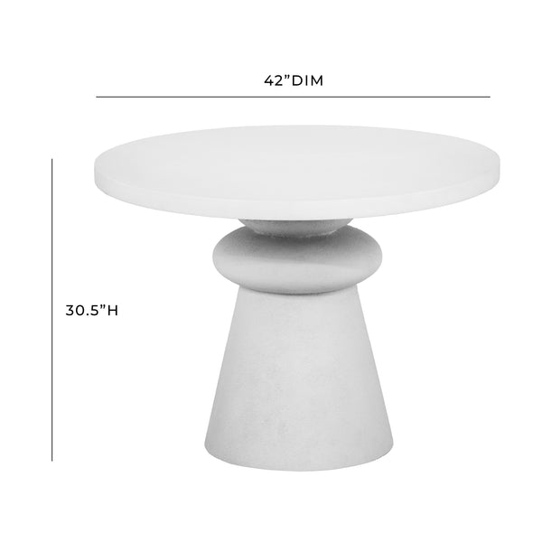 TOV Furniture Lupita 42" Dinette Table White 