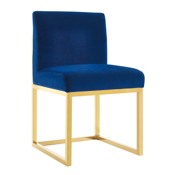 Haute Navy Velvet Chair