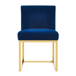Haute Navy Velvet Chair