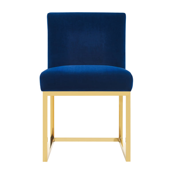 Haute Navy Velvet Chair