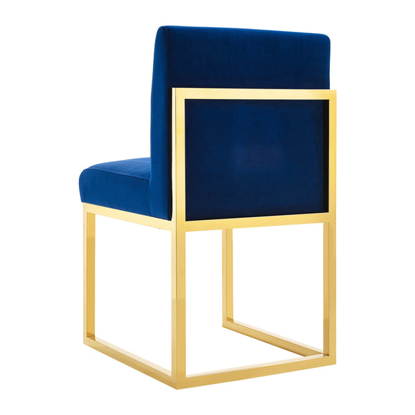 Haute Navy Velvet Chair