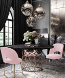 Swell Blush Velvet Chair