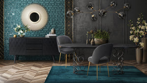 Haute Navy Velvet Chair