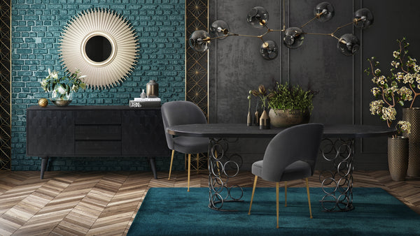 Haute Navy Velvet Chair