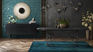 Haute Navy Velvet Chair