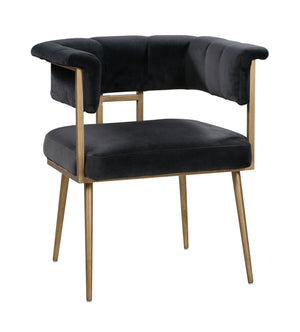 Haute Navy Velvet Chair
