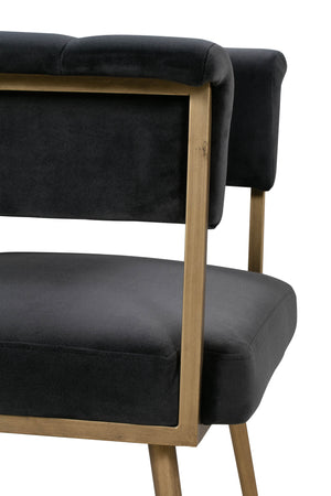 Haute Navy Velvet Chair