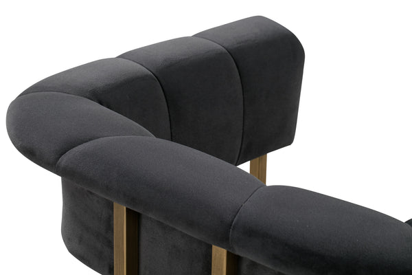 Haute Navy Velvet Chair