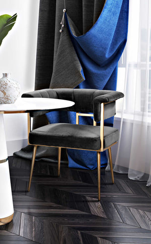 Haute Navy Velvet Chair