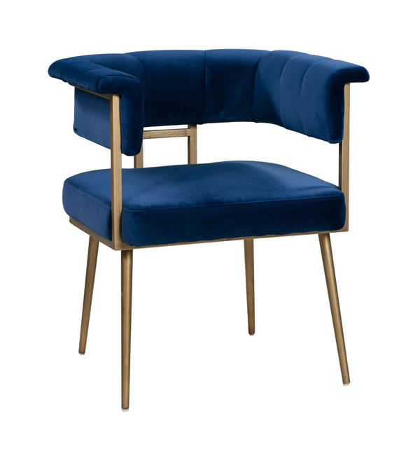 Haute Navy Velvet Chair