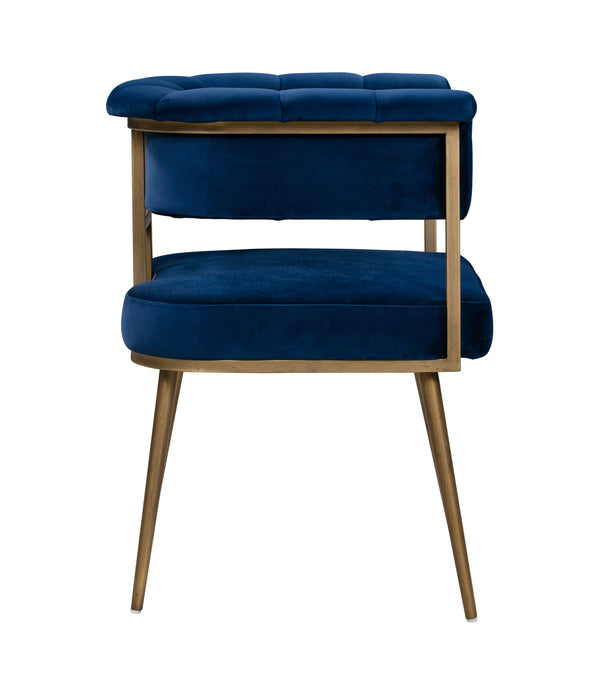Haute Navy Velvet Chair