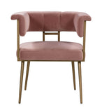 Astrid Velvet Chair Blush TOV-D44024