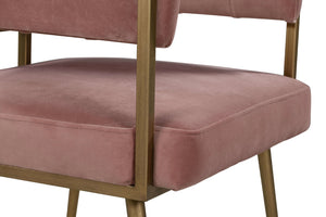 Astrid Velvet Chair Blush TOV-D44024