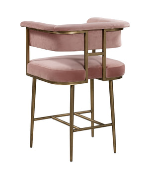 Astrid Velvet Counter Stool Blush TOV-D44026