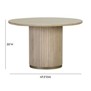 Chelsea Oak Round Dining Table