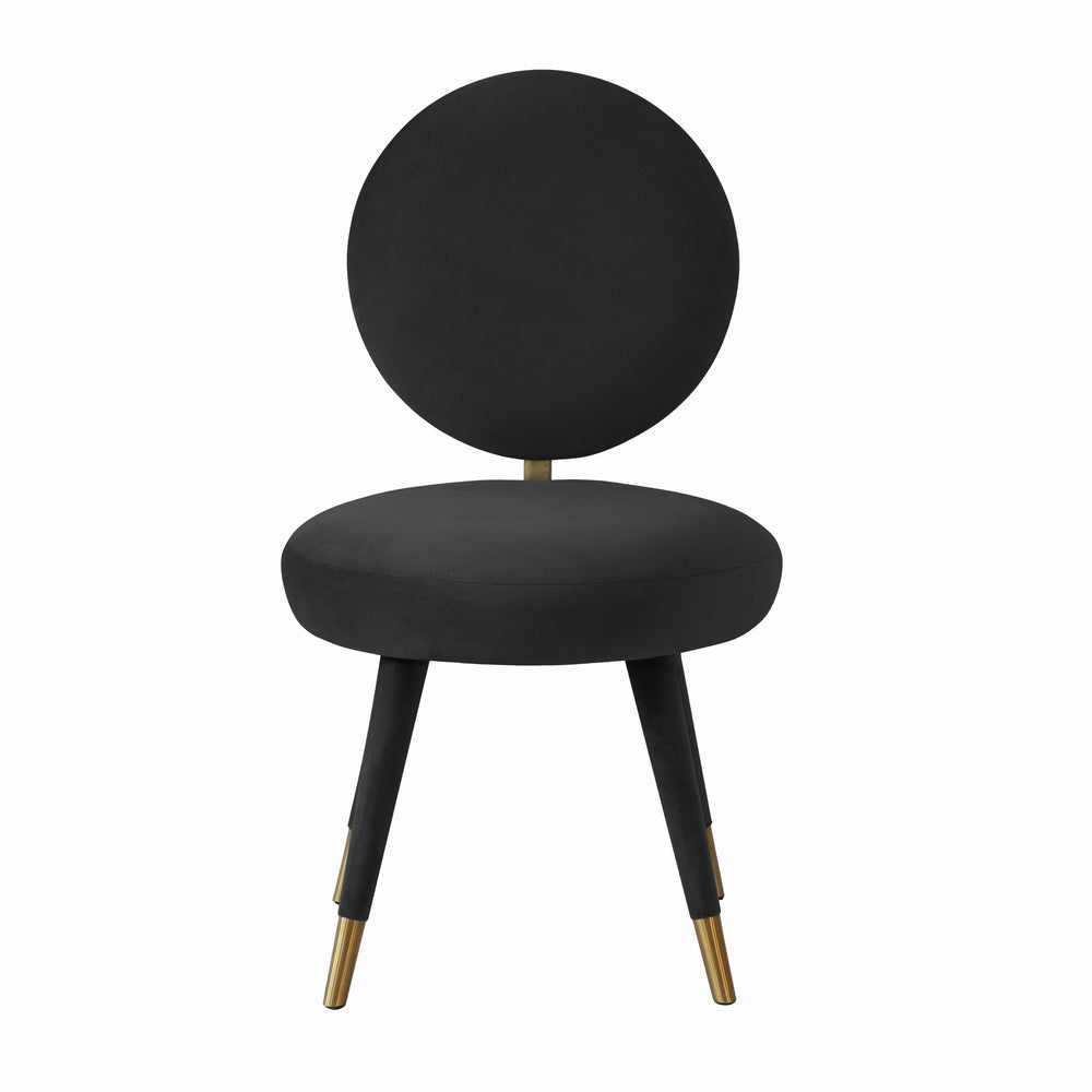 Kylie Black Velvet Dining Chair