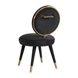 Kylie Black Velvet Dining Chair